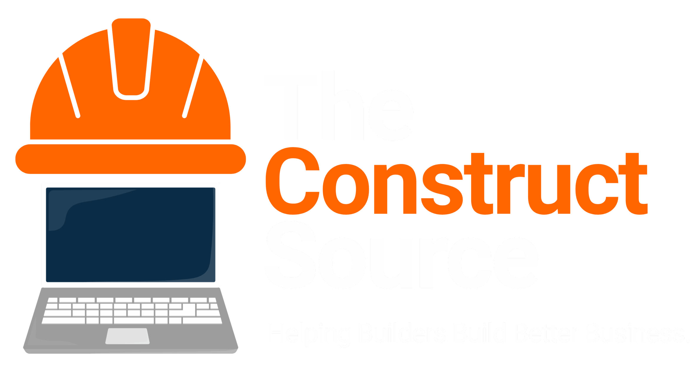 The Construct Source official company logo with hard hat and laptop.